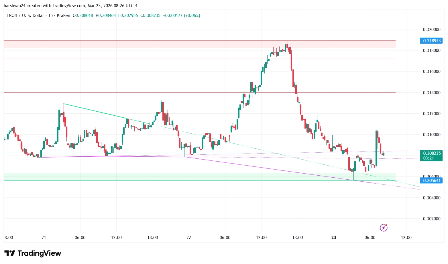 TRON Price Eyes $0.32 as TRX Treasury Grows & Tether Mints 1B USDT