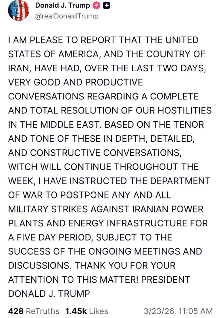 Trump's Statement on Iran Trump's Statement on Iran