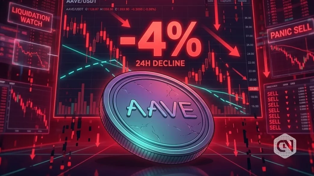 AAVE Price Drops 4% Amid Internal Chaos, Slips Below $92