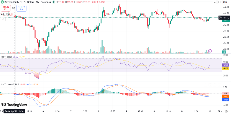 Bitcoin Cash (BCH) Price 1%