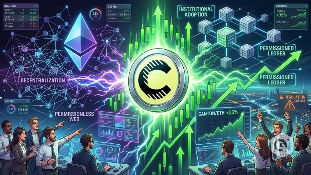 Canton Crypto Price Moves High Amid Philosophical Clash with Ethereum