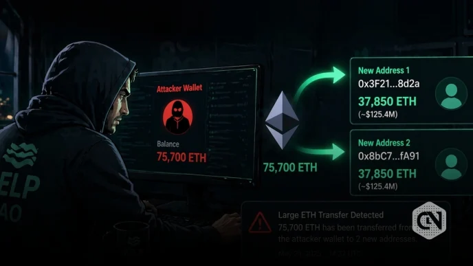 KelpDAO Hacker Moves 75K ETH as Arbitrum Freezes Funds Report