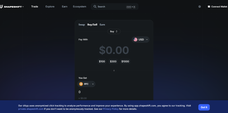 ShapeShift Crypto Exchange Review 2026