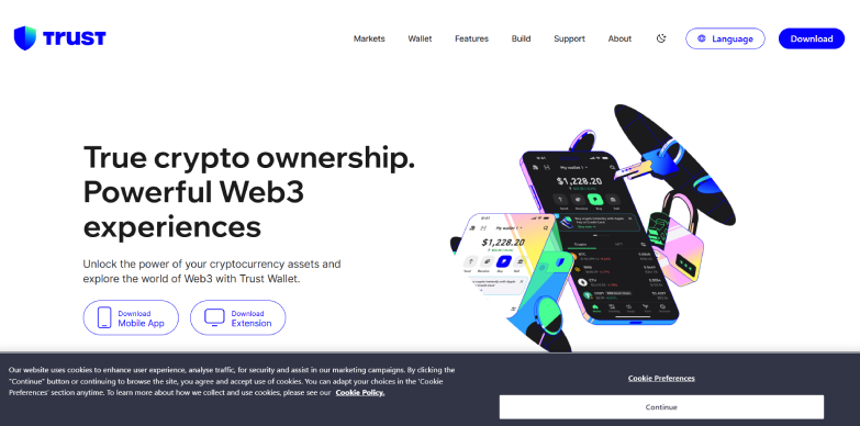 Trust Wallet Home Page