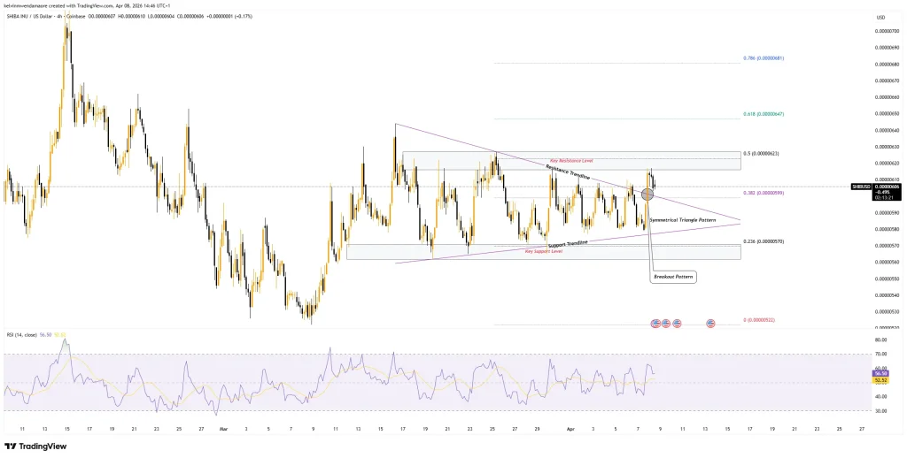 SHIB Price 4-Hour Chart (Source: TradingView)