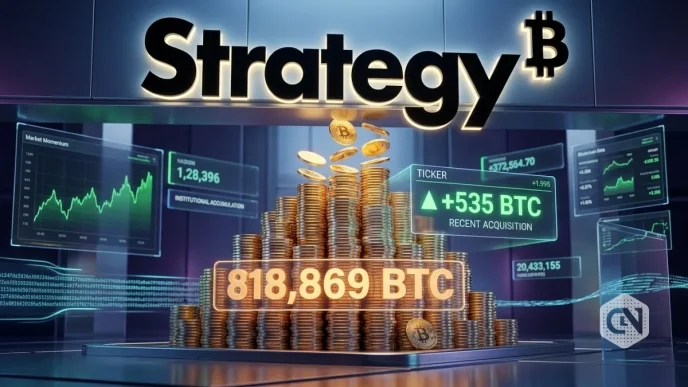Strategy Expands BTC Stack to 818,869 With 535 Bitcoin Buy