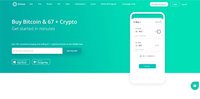 BitOasis dashboard BitOasis dashboard