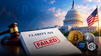 CLARITY Act Fails to Advance in Senate as US Crypto Regulation Faces New Ambiguity