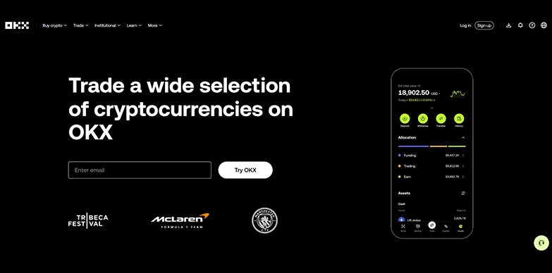 OKX Home Page